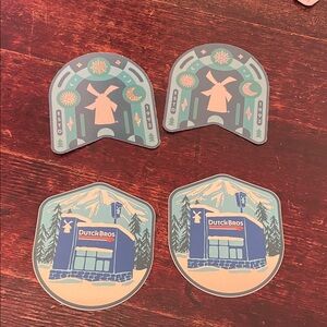 Dutch Bros Kids Stickers - Blue and Green